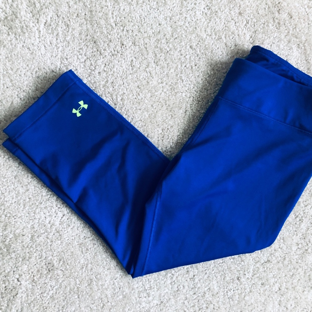 Under Armour Heatgear Blue Athletic Capris